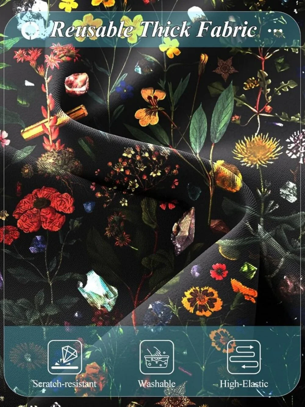 Travel Luggage Cover - TSA Approved Stretch Suitcase Protector, Washable Floral
